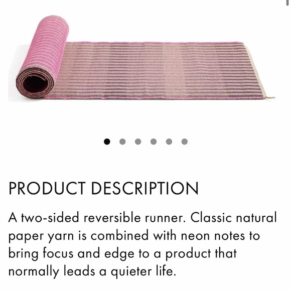 COPY - HAY Runner Blue color, reversible